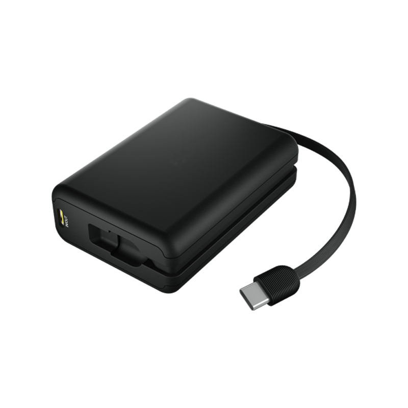Wholesale Mini PD45W 10000mAh power bank built-in C cable without wireless