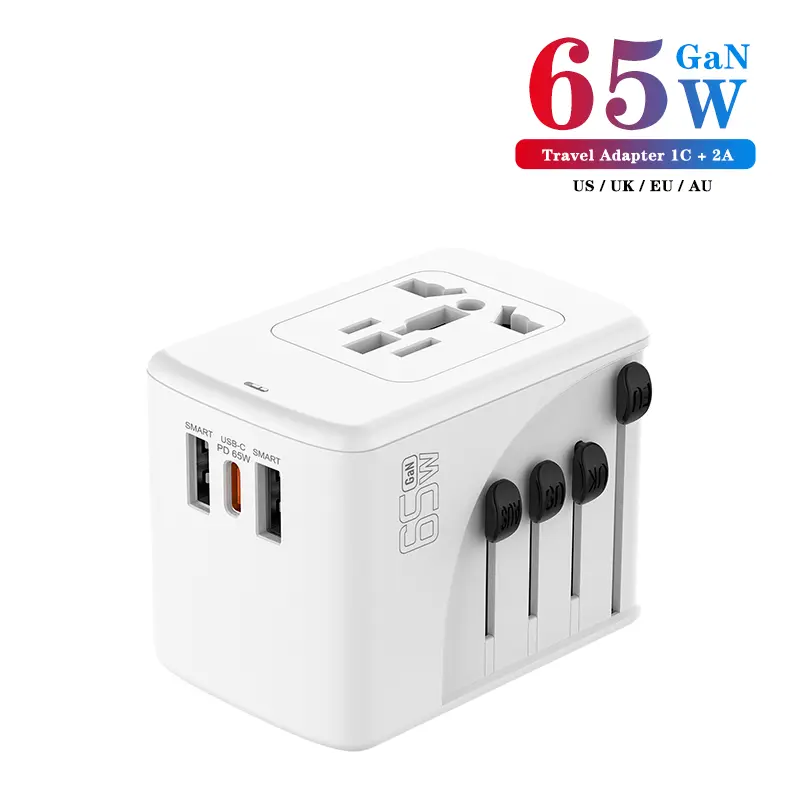 Wholesale PD65W Travel Adapter with 1C2A