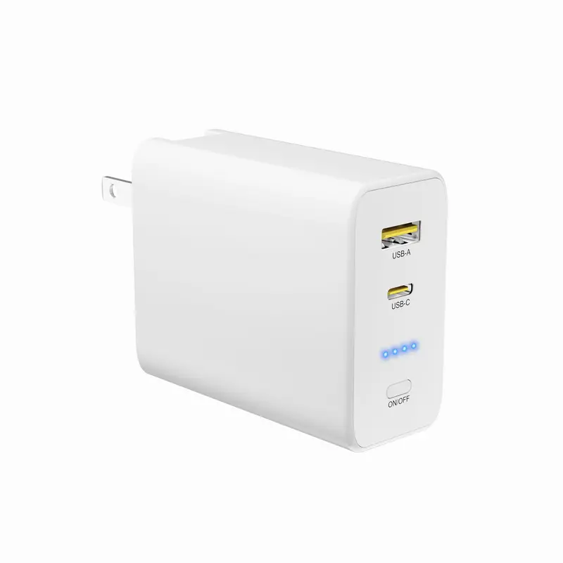 Custom PD45W 5000mAh power bank with AC Charger