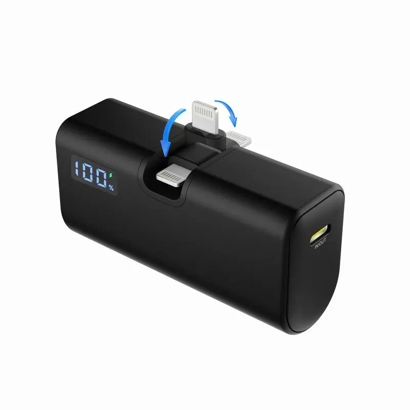 Wholesale PD20W 5000mAh power bank with OLED and 1C1L