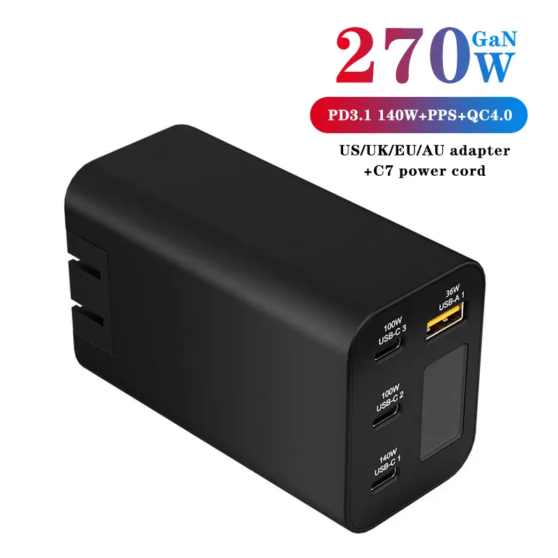 Wholesale 270W GaN Charger with OLED Screen