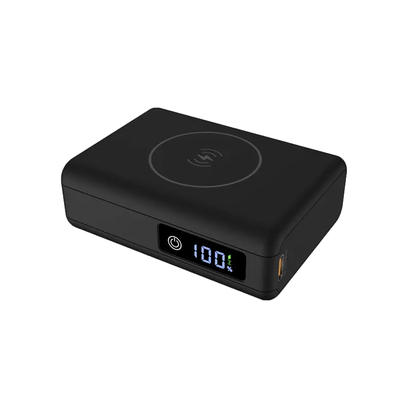 Mini PD45W 10000mAh power bank with touch button and wire...