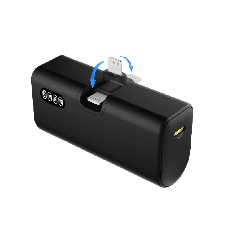 Wholesale Capsule style PD20W 5000mAh power bank with 1C1L