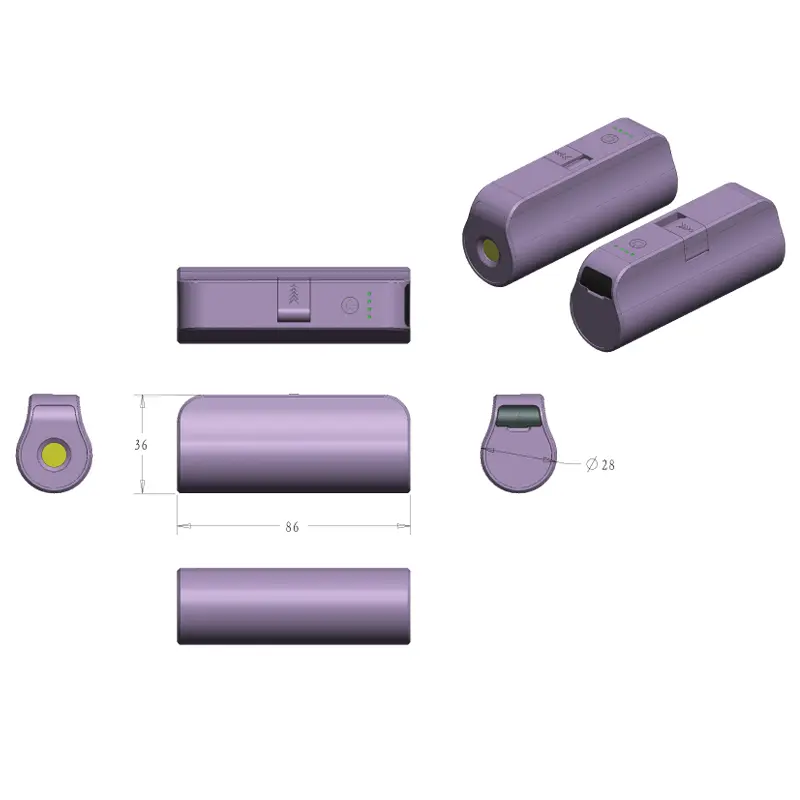 Waterproof power bank, battery can be removed and replace...