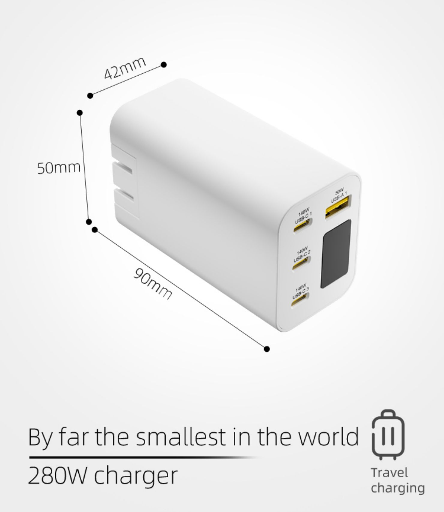 280W Gan Charger with OLED8mzh
