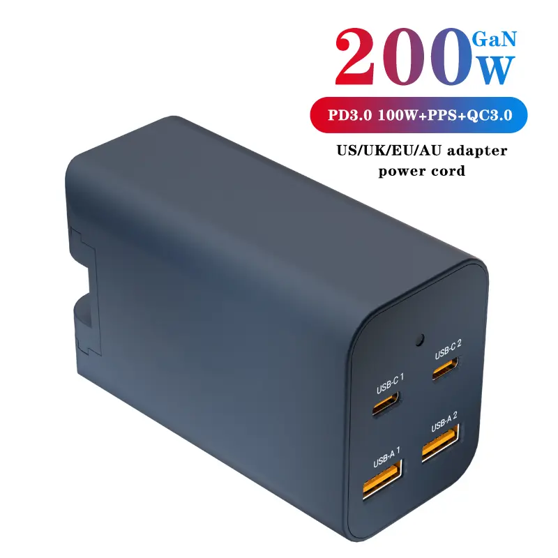 200W GaN 2C+2A grey