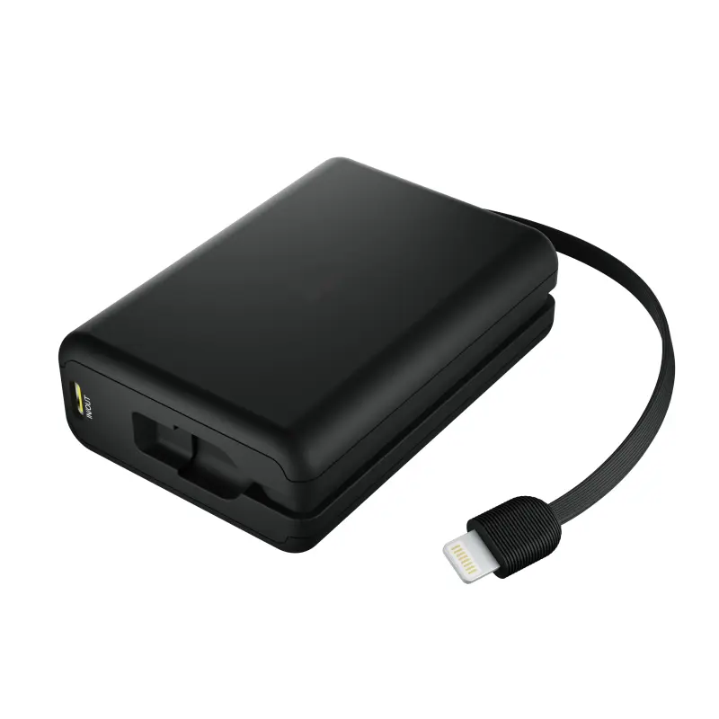 built-in lightning cable