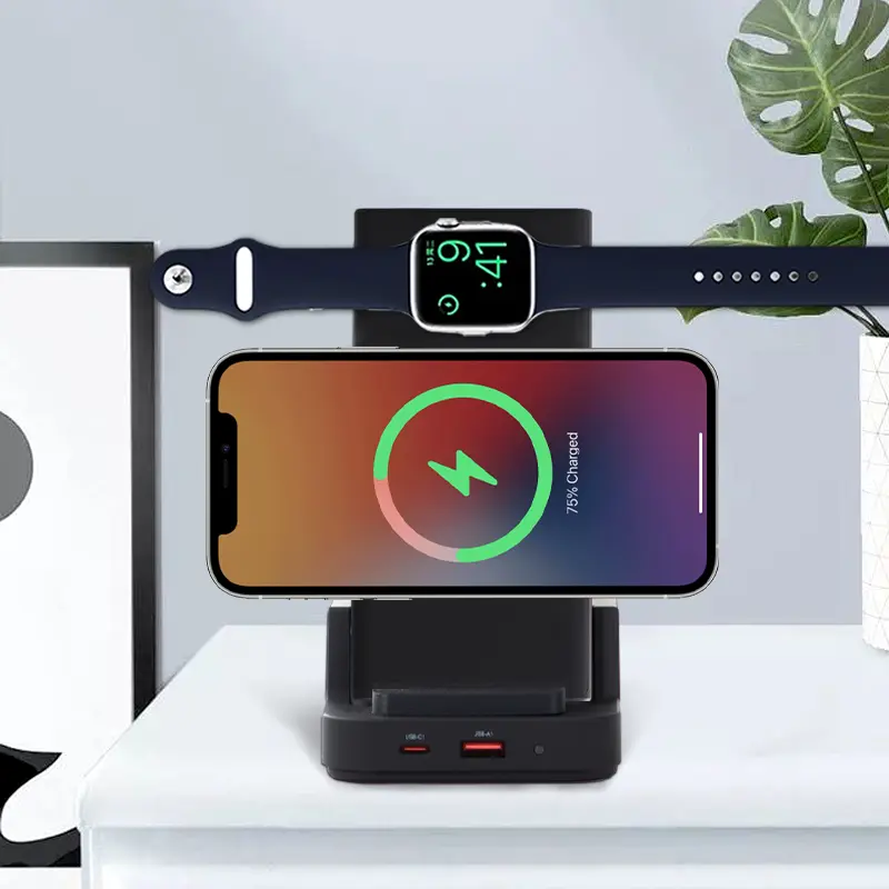 wireless charging phone & watch at the same time